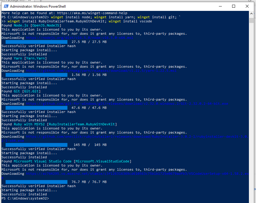 install winget powershell