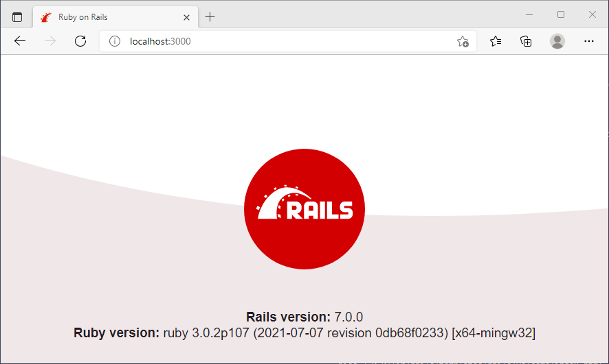 Fresh Rails web application in the browser